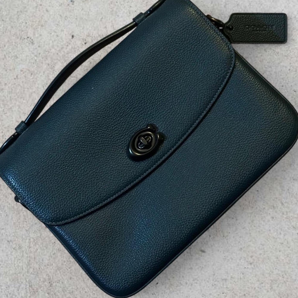 Coach Pine Green Cassie Leather crossbody bag